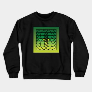 Doc Labs - Third Eye / Awakening (Geometric Art / Meditation / Yoga) - Version 1 - (Green No.1) Crewneck Sweatshirt